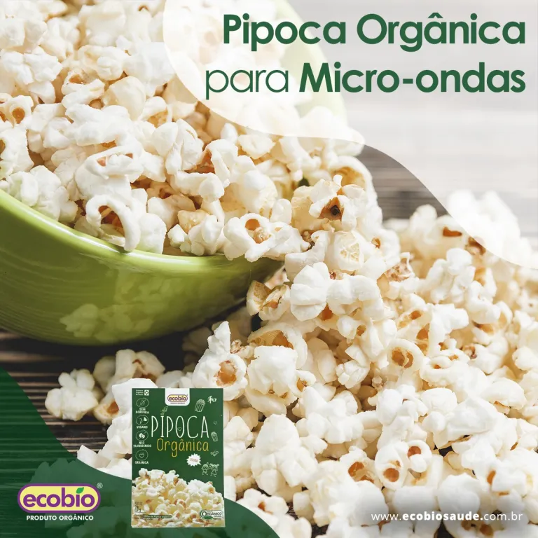 Pipoca Orgânica para microondas